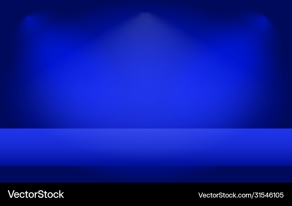 Empty abstract mock up 3d stage studio background Vector Image