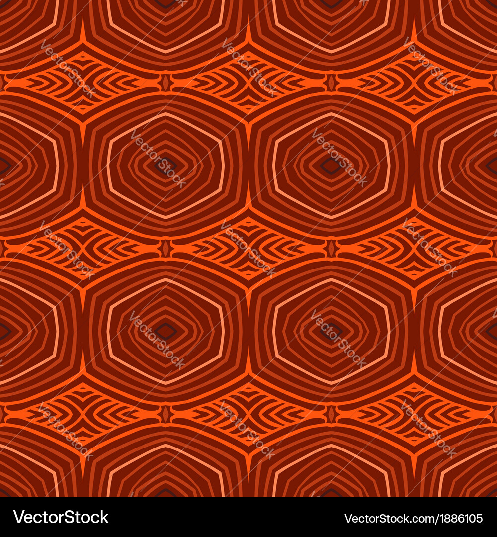 Retro pattern with oval shapes in 1950s style Vector Image