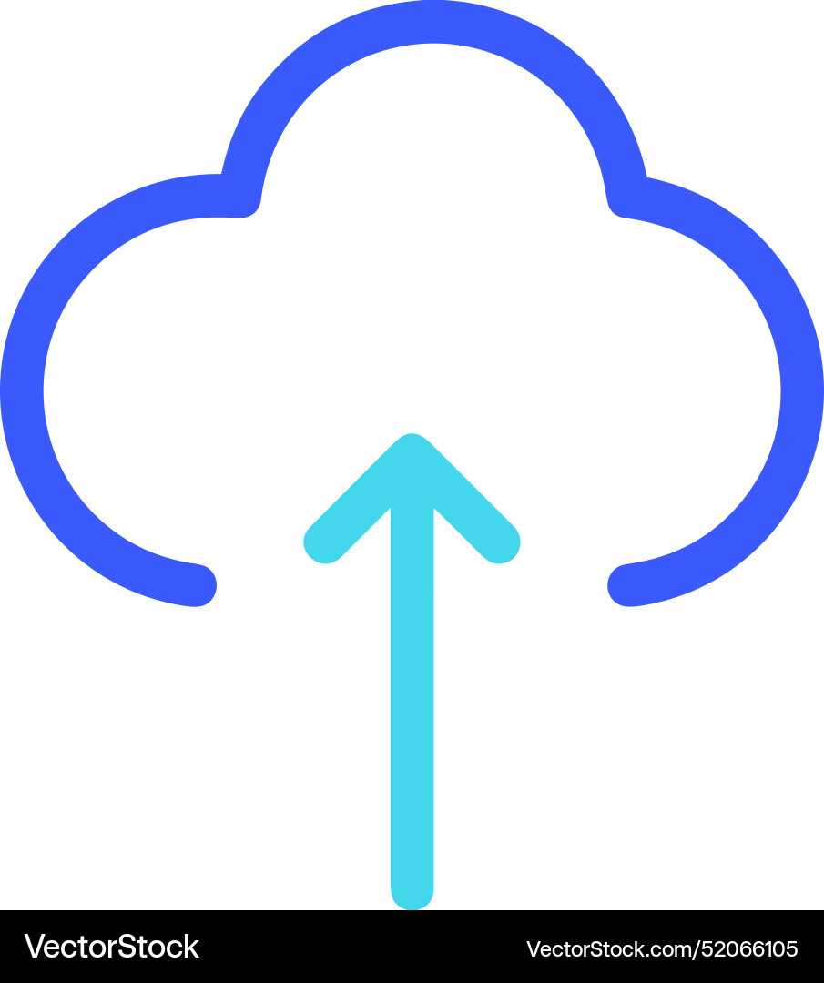 Upload outline icon symbol image Upload outline icon symbol image Vector Image