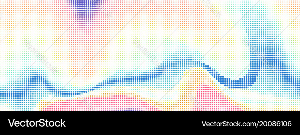 Abstract halftone header backdrop Vector Image