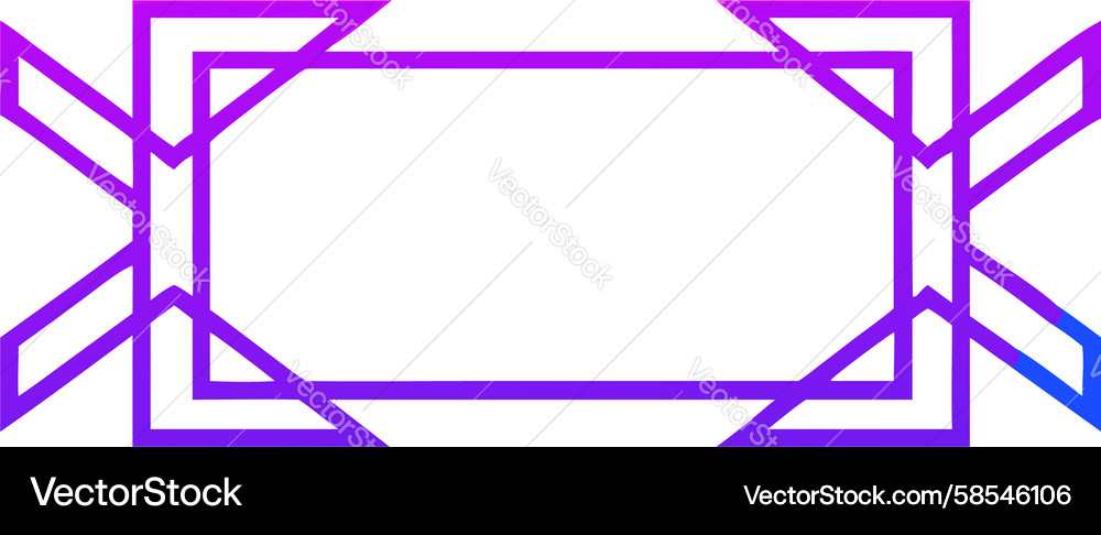 Bold Angular Geometric Frame Vector Image