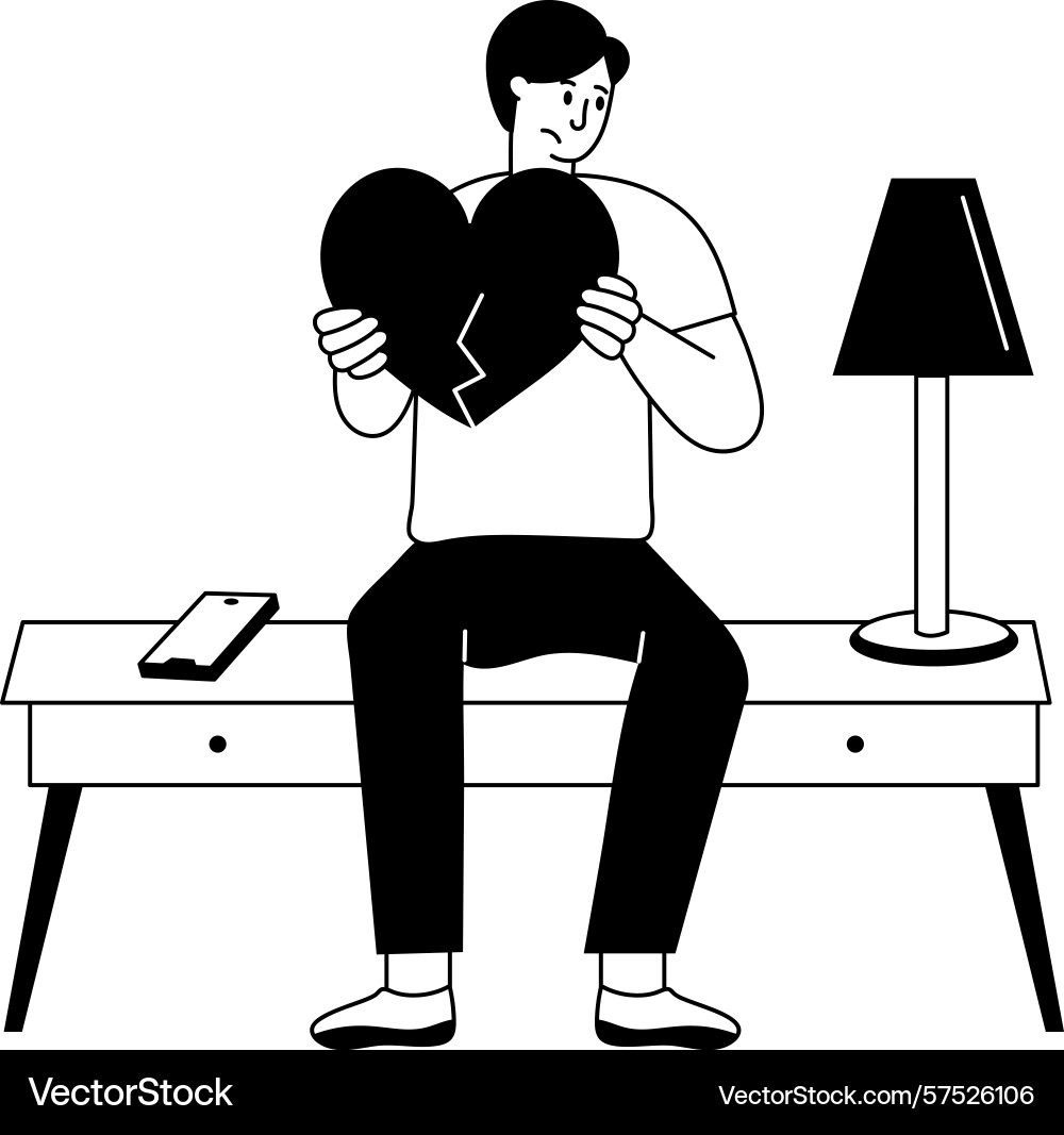 Brokena filled style showing a broken Vector Image