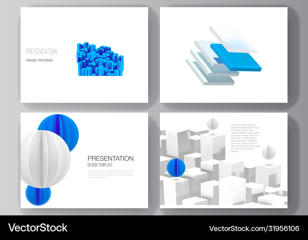 Layout presentation slides design Vector Image