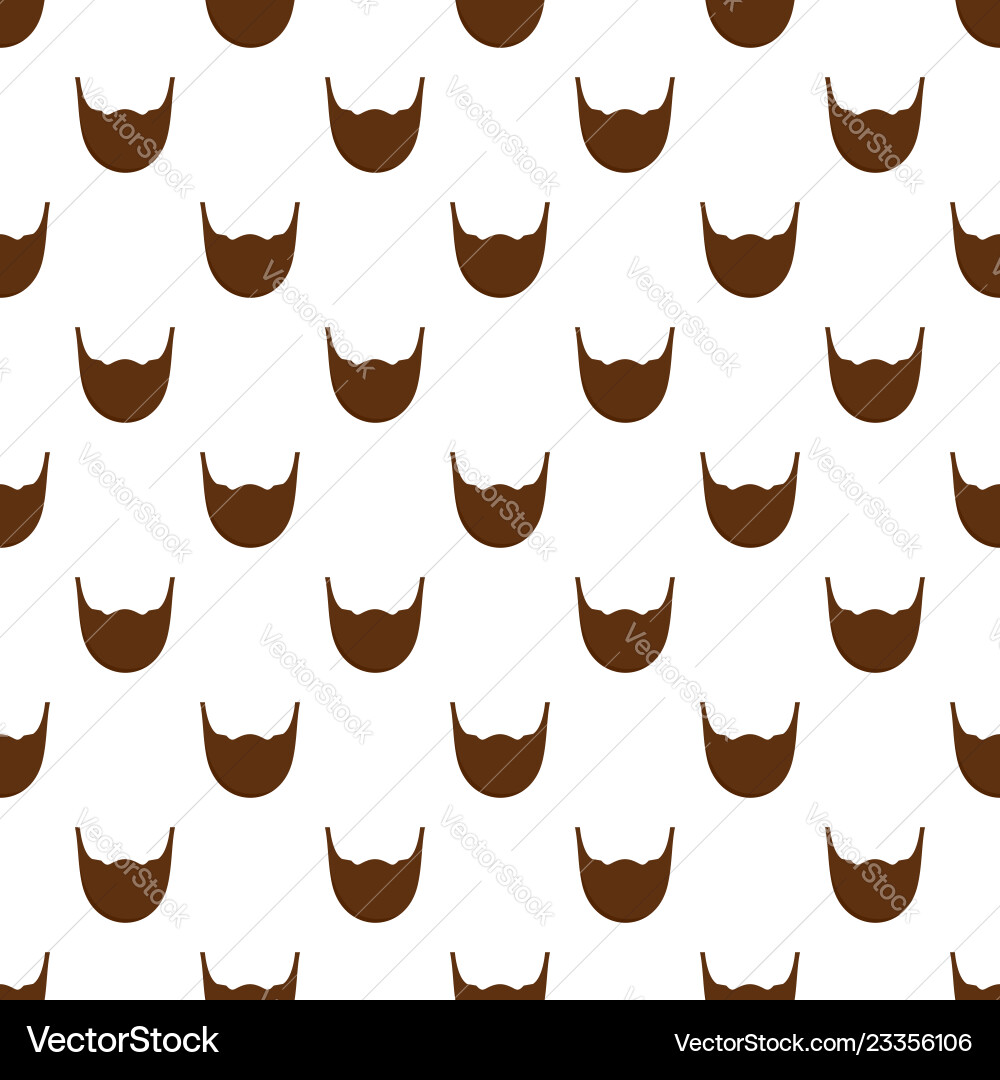 Man beard pattern seamless Man beard pattern seamless Vector Image