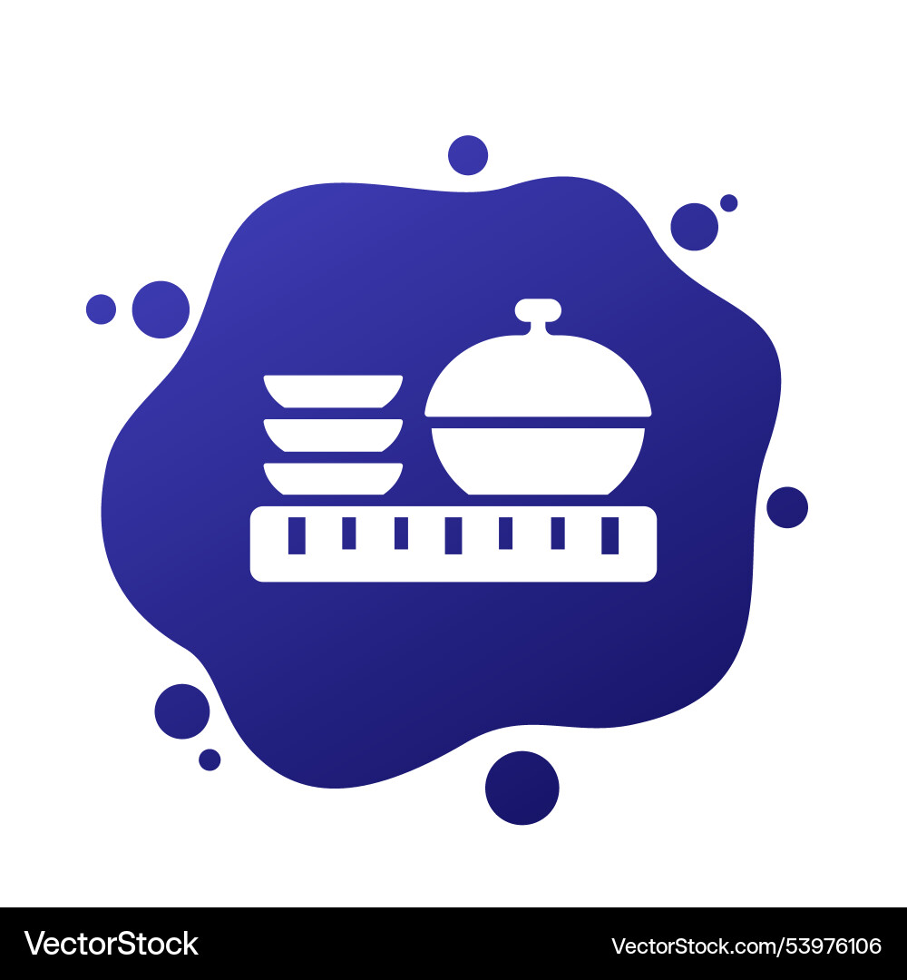 Serving size icon for web Vector Image