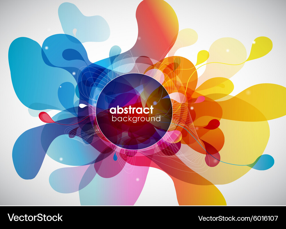 Abstract colored background with circles Vector Image