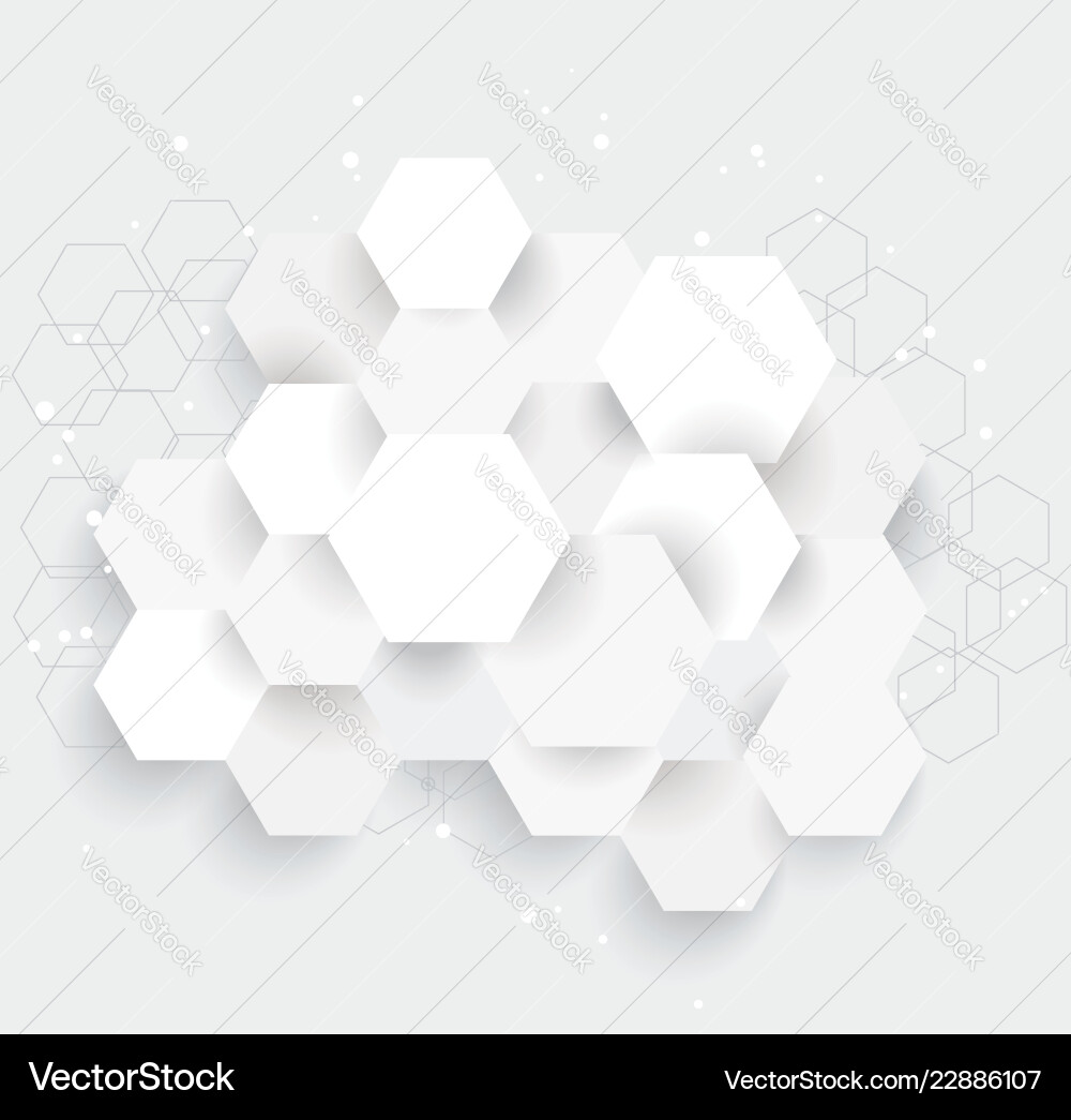 Abstract Hexagonal Pattern vector image