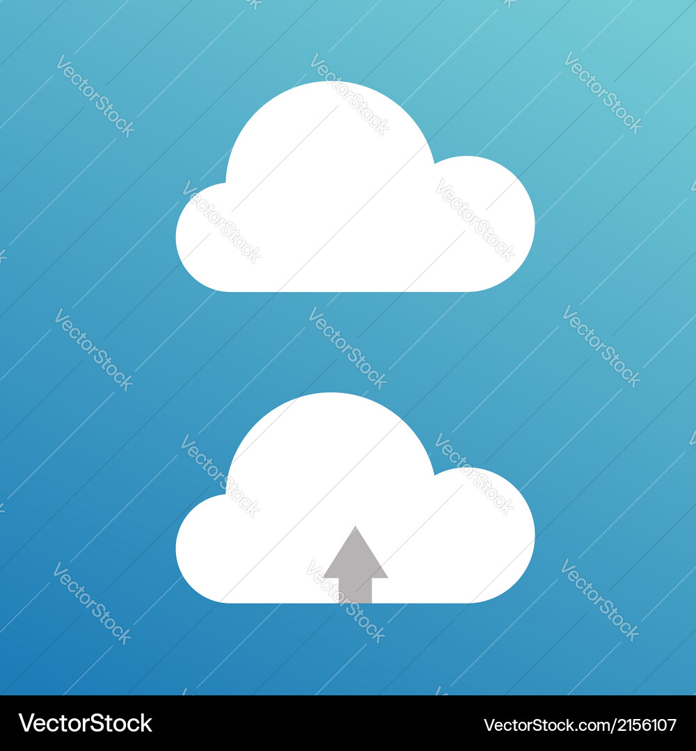 Cartoon clouds for design Vector Image