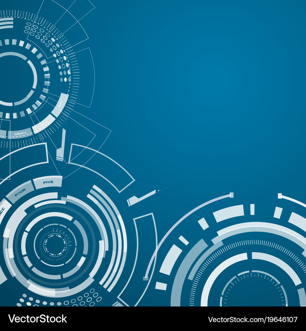 Set of three realistic technology elements vector image