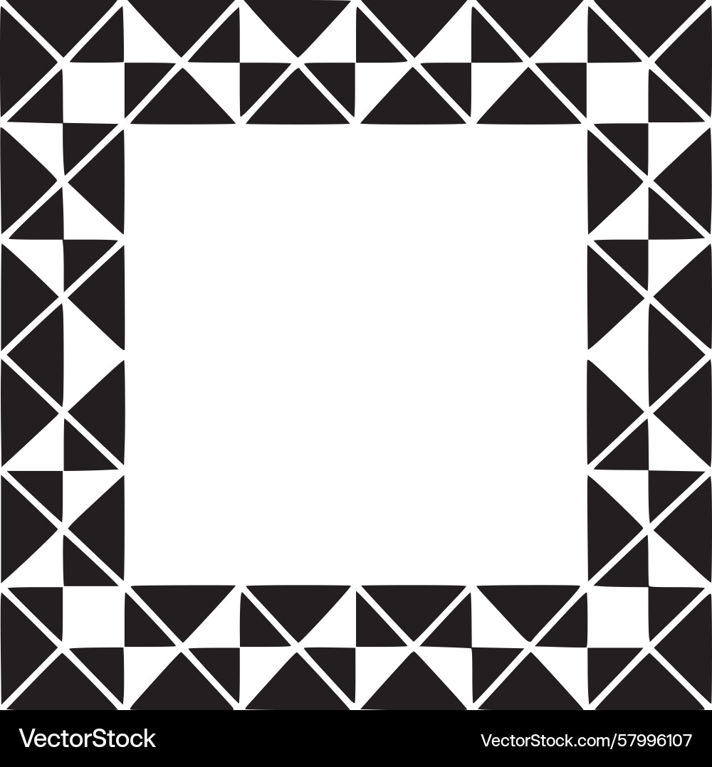Triangular Frame Pattern Vector Image