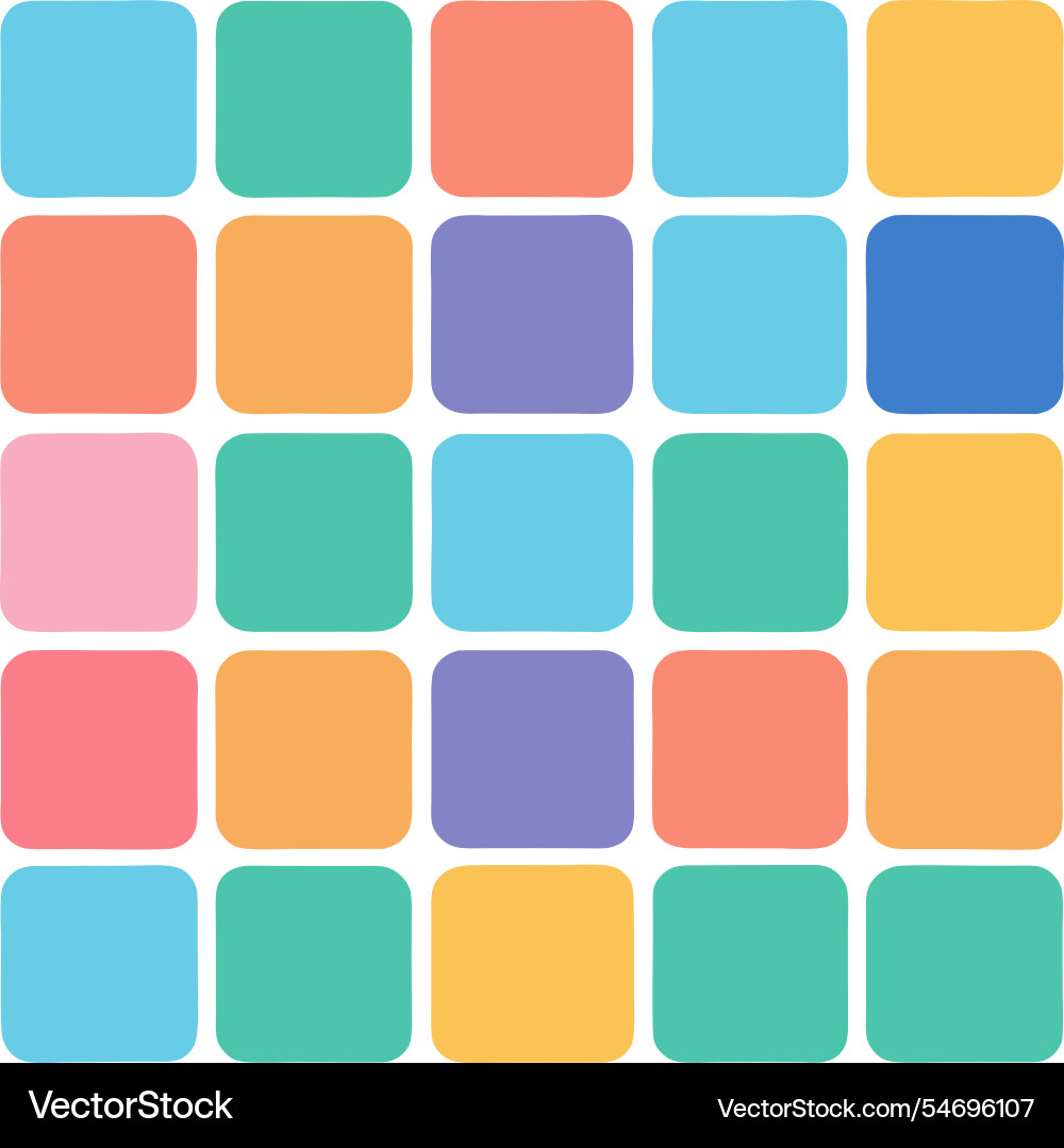 Vibrant square puzzle featuring an array Vibrant square puzzle featuring an array vector image