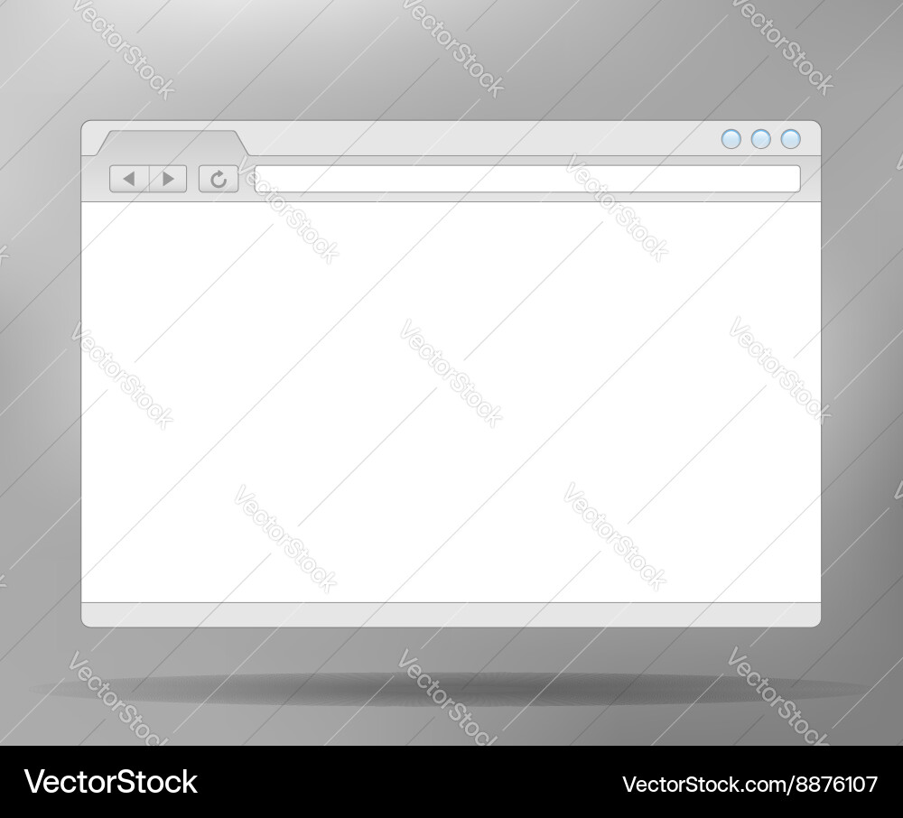 Web Mockup - Browser Interface vector image