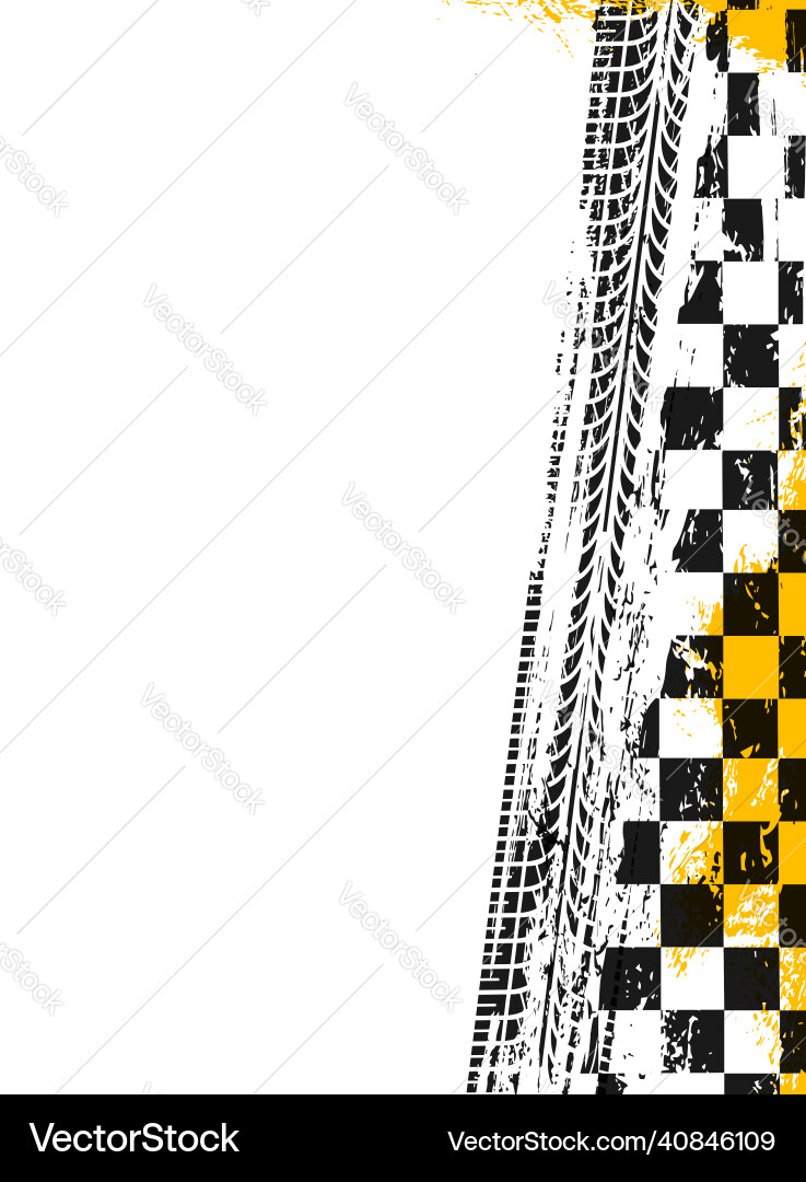 Checkered Racing Background vector image