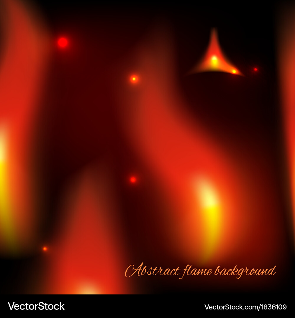 Dynamic Fiery Abstract Background vector image