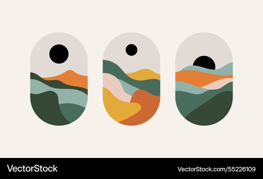 Modern abstraction with soft Vector Image