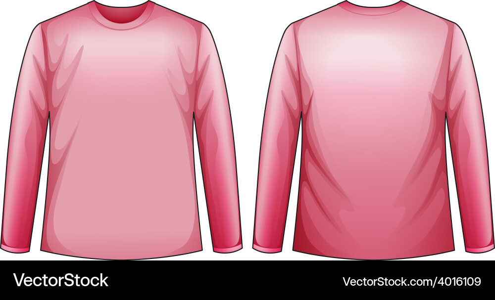 Pink shirt Royalty Free Vector Image - VectorStock