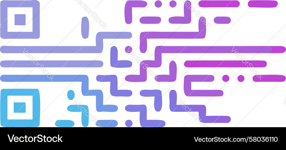 Data Stream Network Pattern vector image