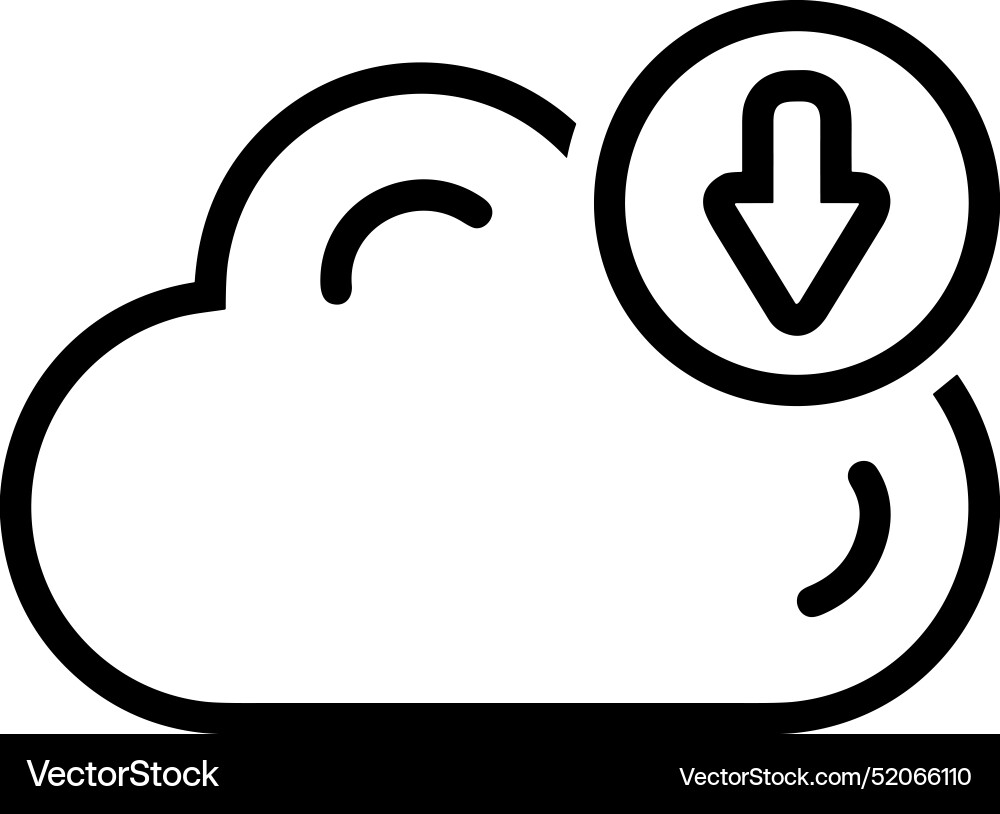 Upload outline icon symbol image Upload outline icon symbol image Vector Image