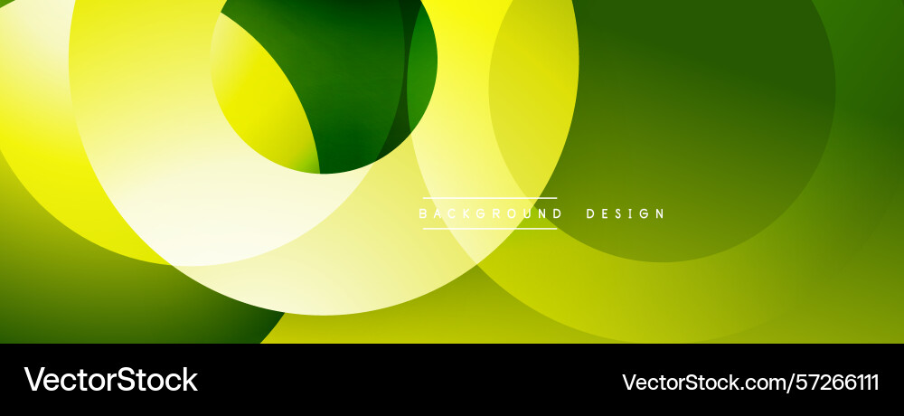 Abstract background features overlapping circles Vector Image