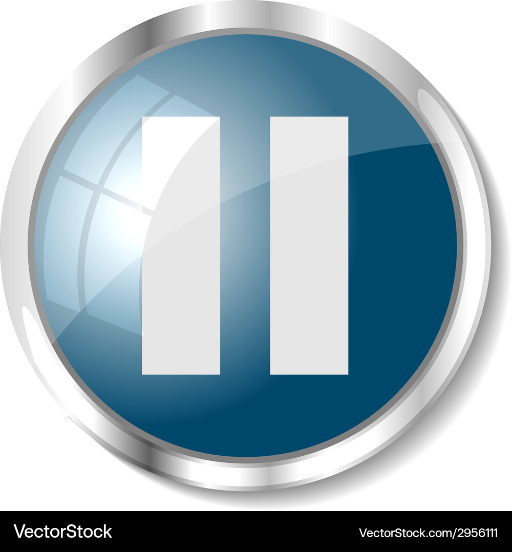 Blue web button Vector Image