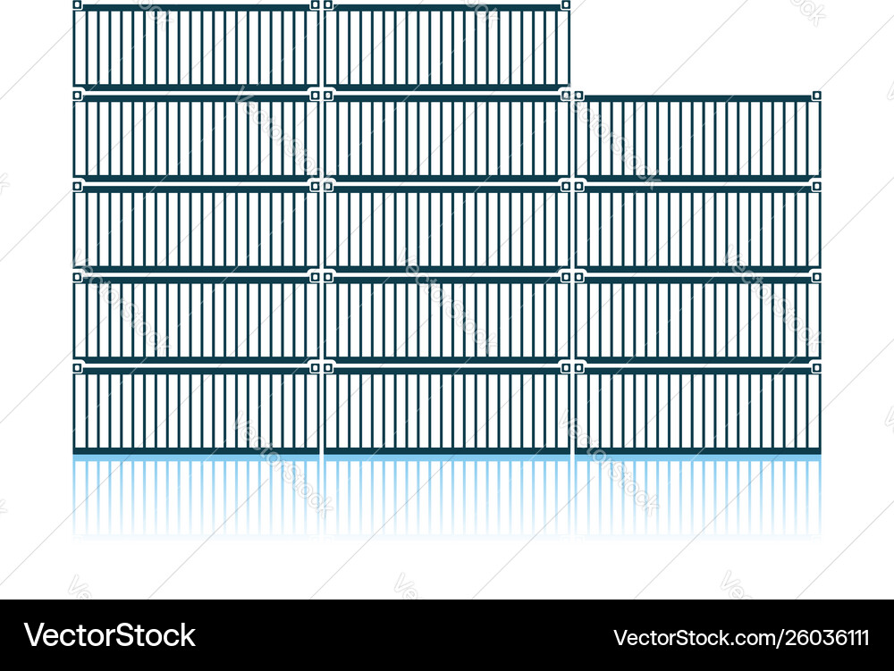 Container stack icon Container stack icon vector image
