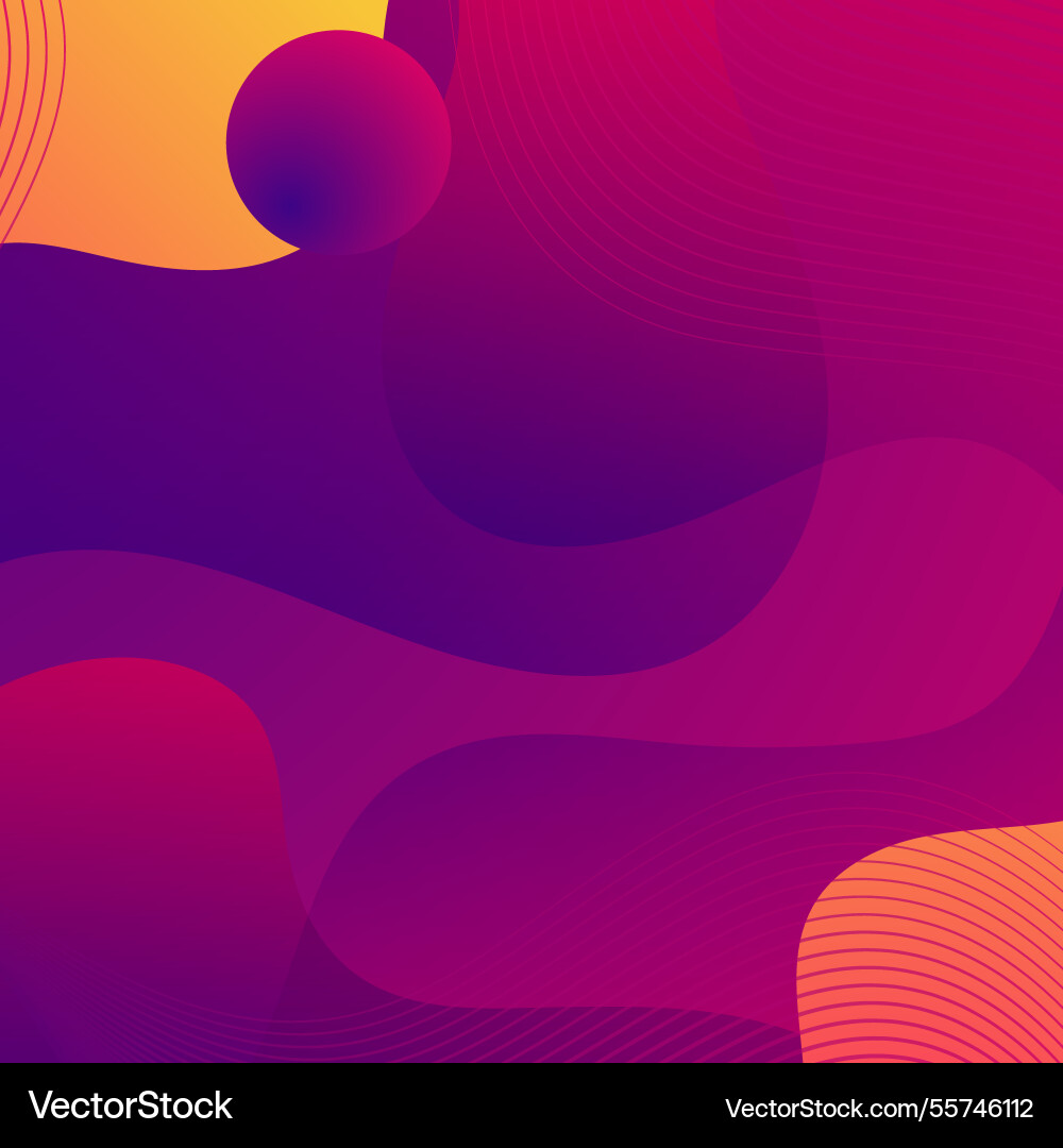 Abstract colorful flow shapes background Vector Image