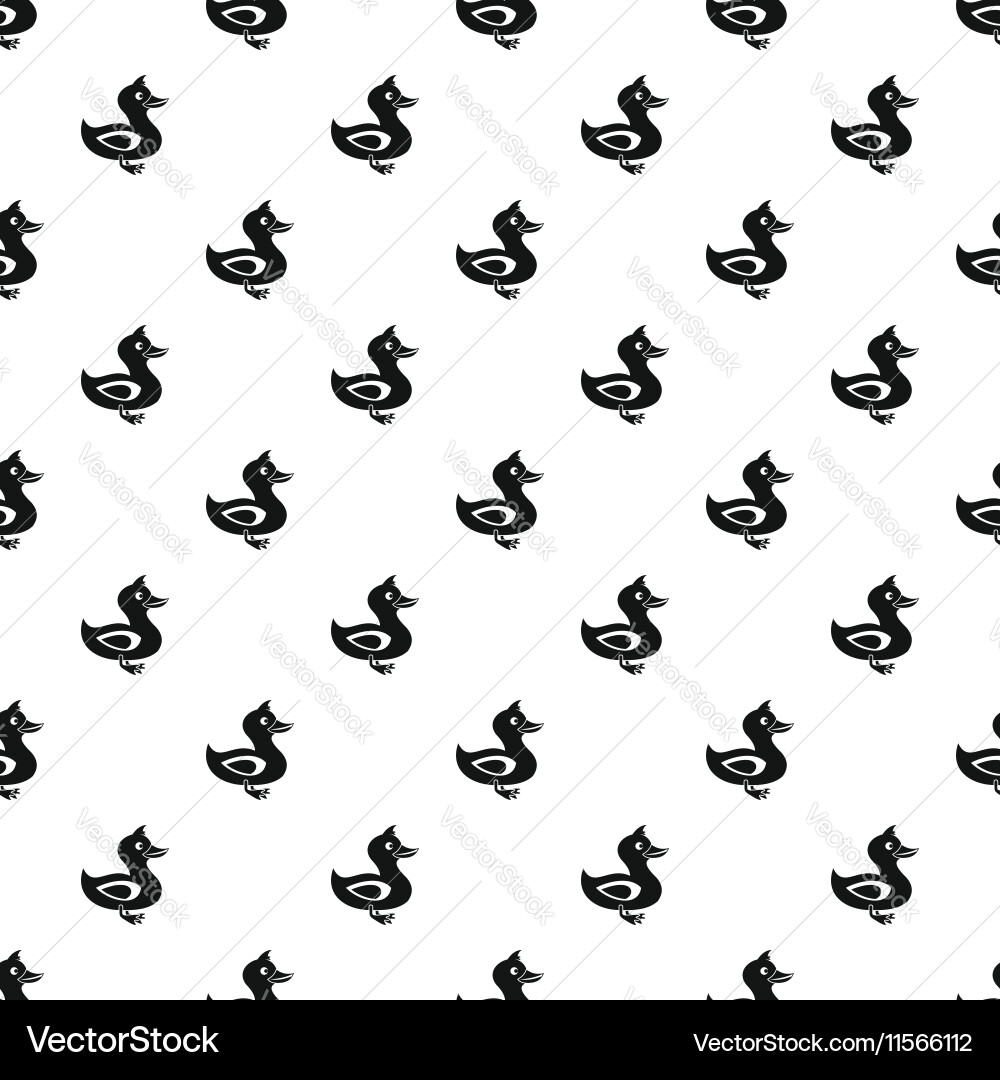 Duck pattern simple style vector image