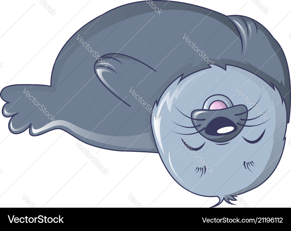 Joking walrus icon cartoon style Vector Image