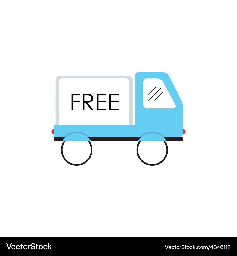Line icon with flat graphics element of free Vector Image