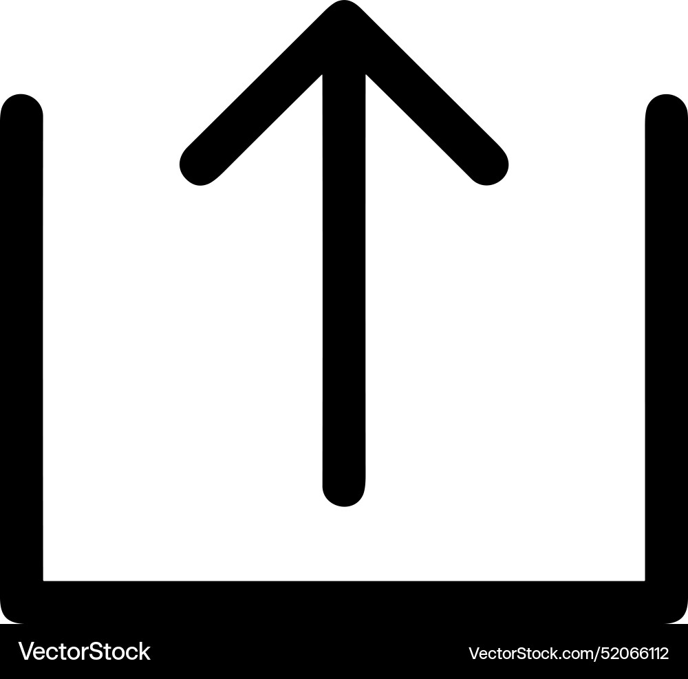 Upload outline icon symbol image Vector Image
