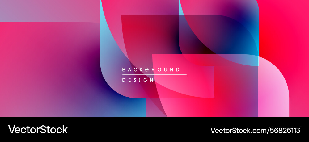 Abstract vibrant layers create dynamic Vector Image