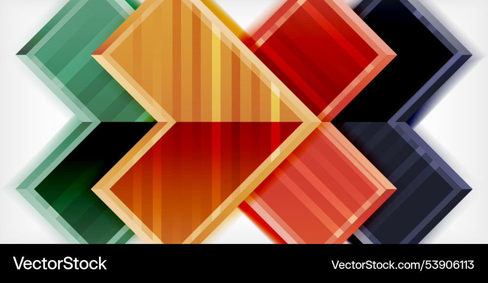 Arrow symbols created with 3d effects and line Arrow symbols created with 3d effects and line Vector Image