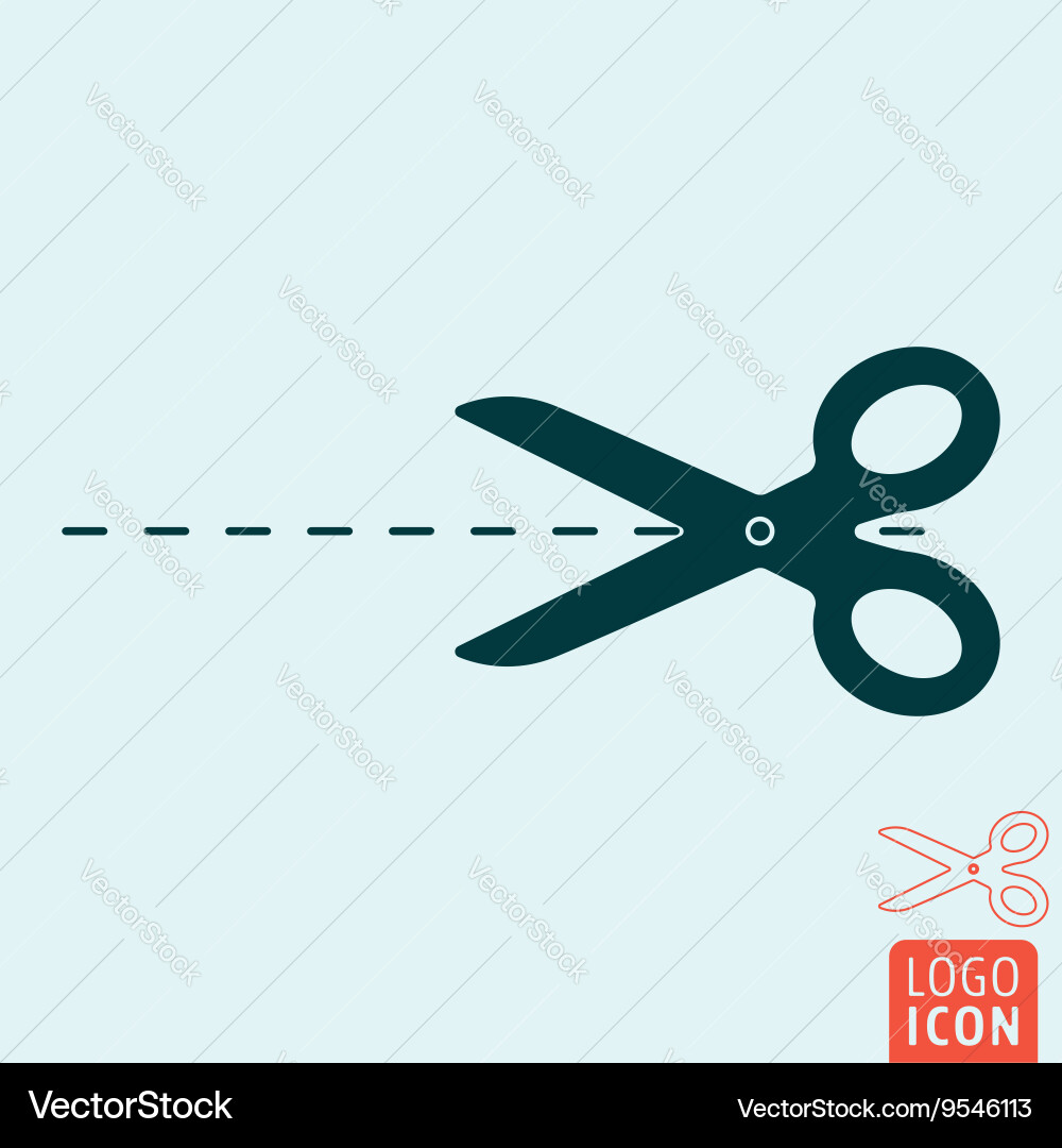 Isolated Scissors Icon vector image