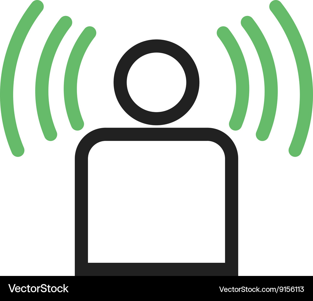 Signal on user Vector Image