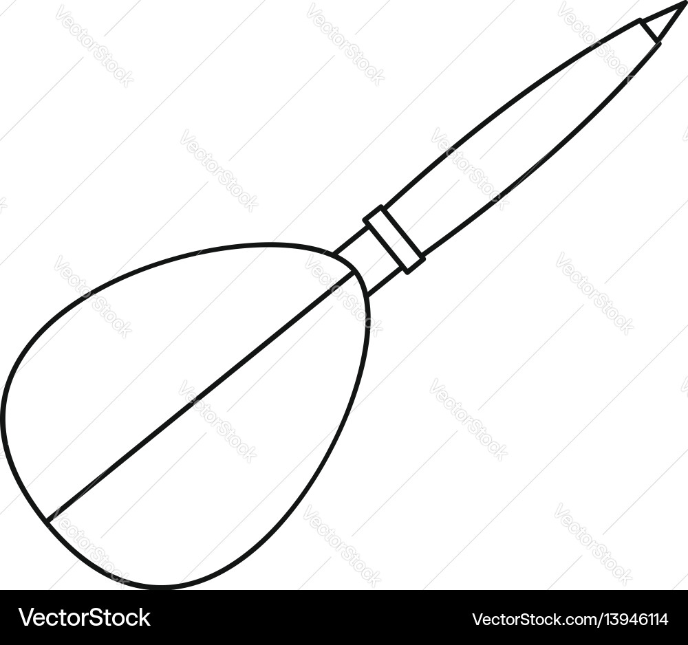 Dart arrow icon outline style Dart arrow icon outline style vector image