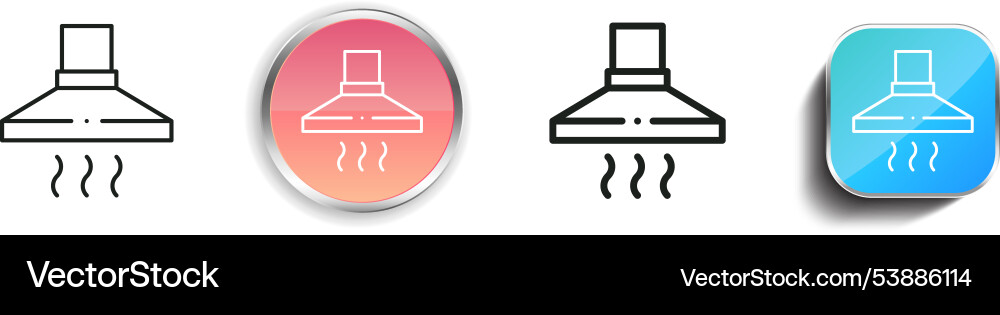 Extractor icon thin linear regular and button vector image