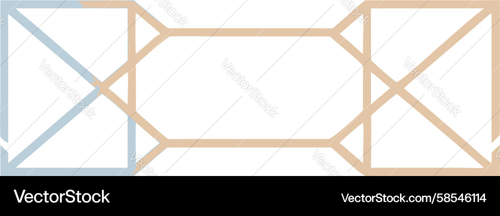 Geometric Rectangular Frame Vector Image