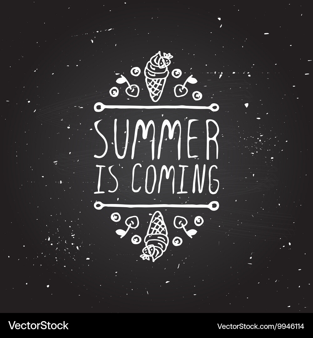 Hand-sketched typographic element with flippers Vector Image