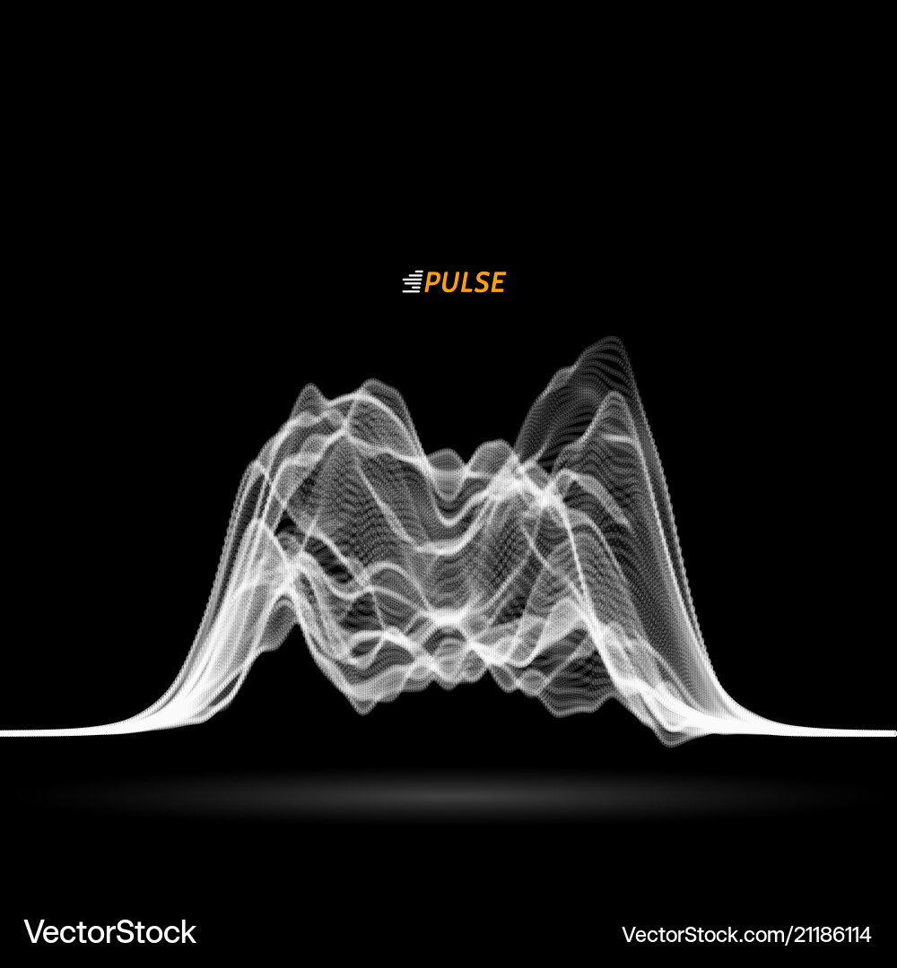 Signal Waveform - Abstract Pulse vector image