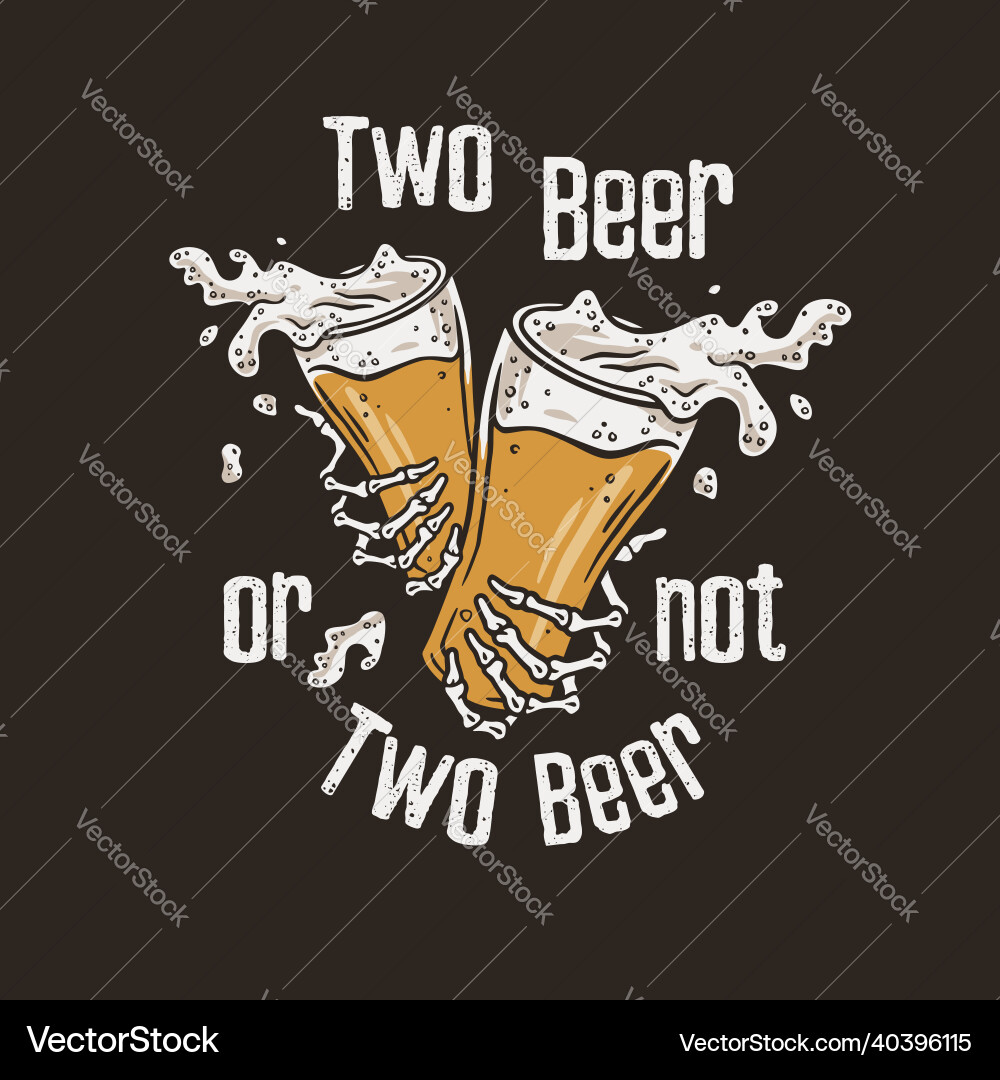 Beer glasses in bone hands of a skeleton for bar Beer glasses in bone hands of a skeleton for bar vector image