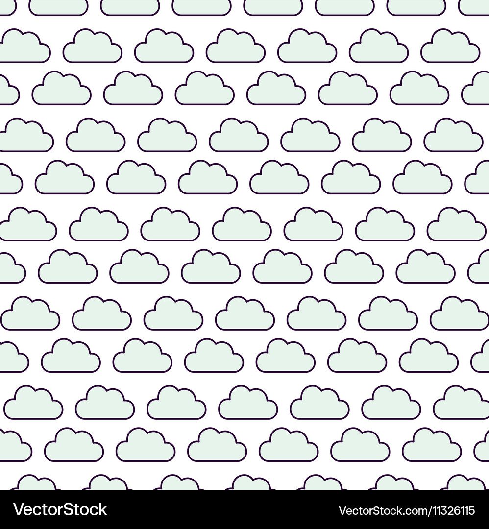 Clouds pattern background isolated icon Vector Image
