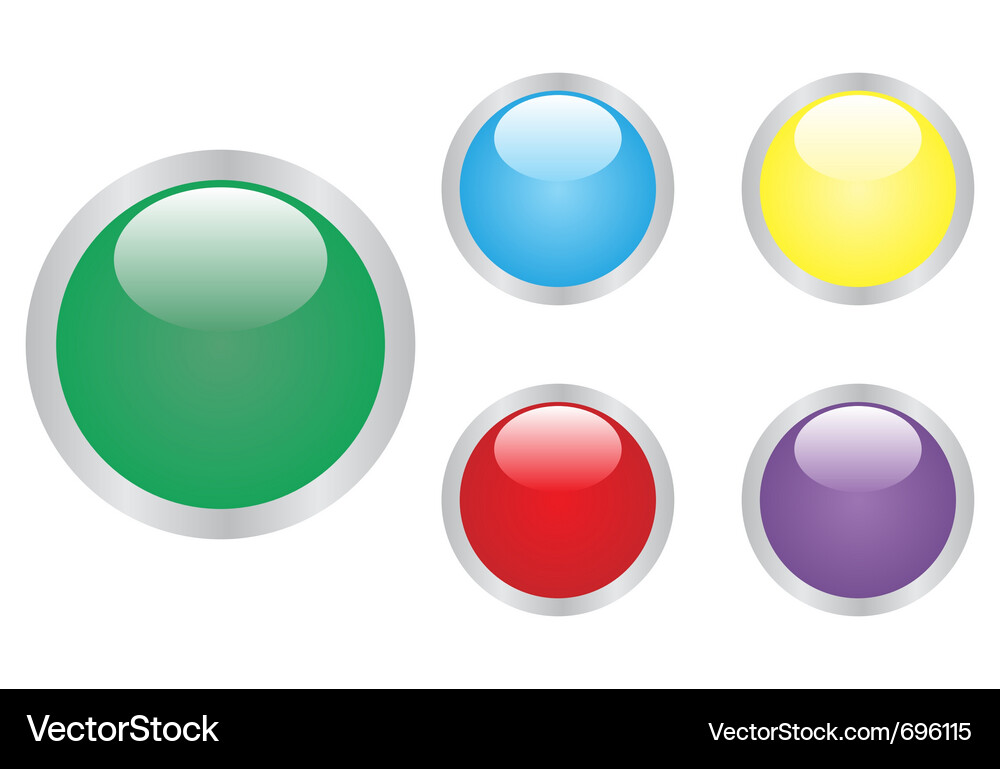 Web buttons Vector Image