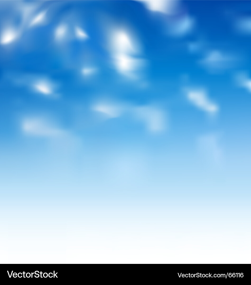 Cloudy sky Royalty Free Vector Image - VectorStock