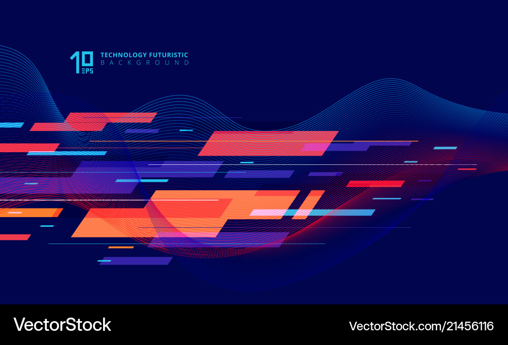 Dynamic Twist Technology Background vector image