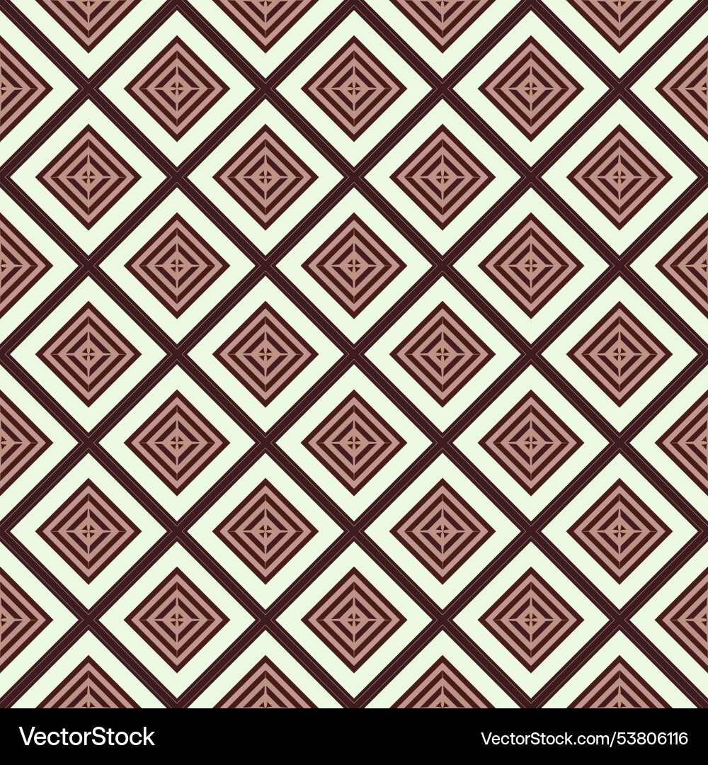 Interlocking diamond grid with geometric lines Vector Image