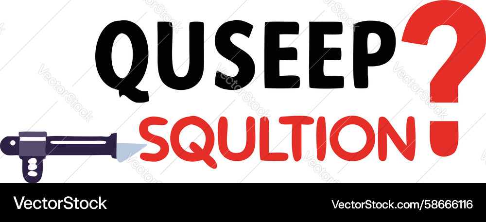Question solution screwdriver for problem-solving Vector Image
