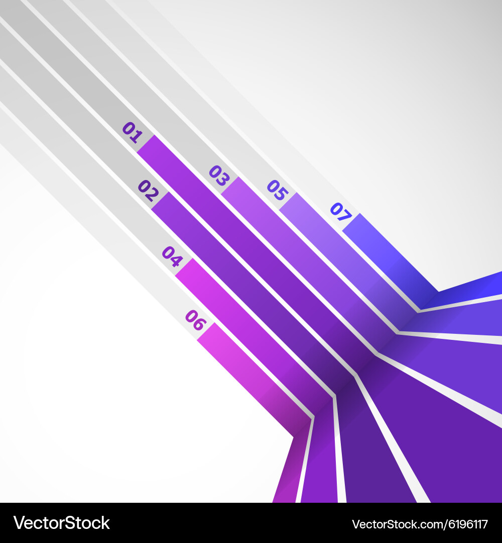 Abstract design element with violet lines vector image