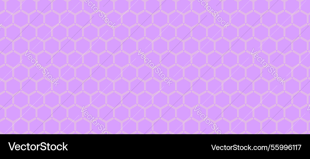 Abstract lavender hexagonal pattern perfect vector image