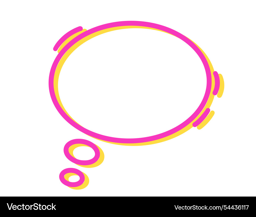 Chat speech bubble message text cloud shape Chat speech bubble message text cloud shape vector image