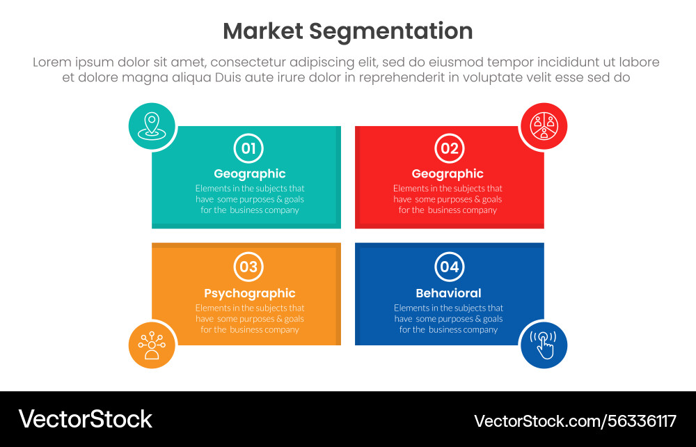 Market segmentation framework analysis Market segmentation framework analysis Vector Image